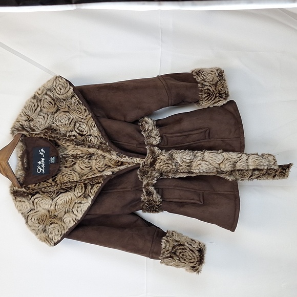Loire NY Faux Fur and Suede, Lined, Women's Size S - Picture 2 of 6